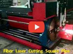 Fiber Laser Cutting Square Pipe